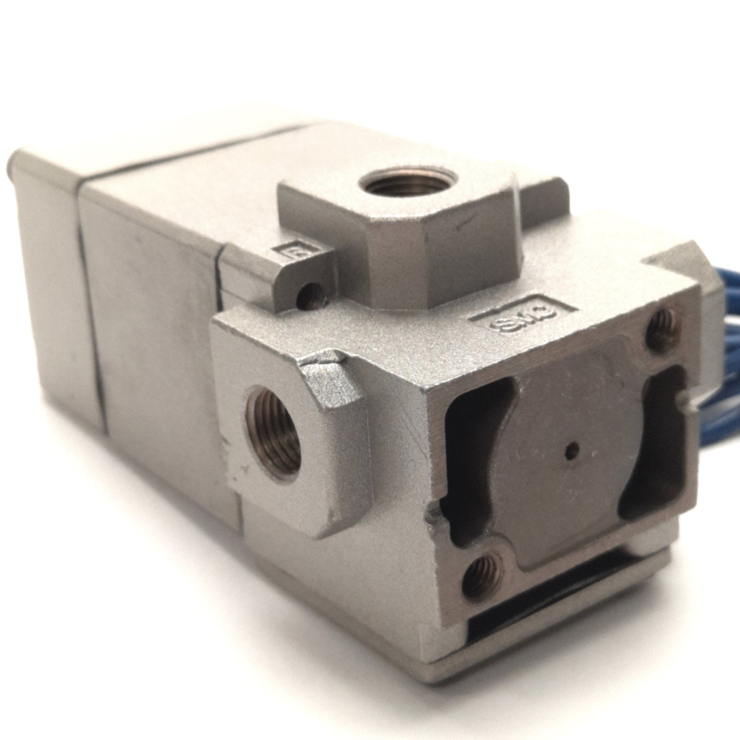 Used SMC NVS3115-0109F Solenoid Valve 3-Port, RC1/8, 110v AC Coil, 1.0MPa Max