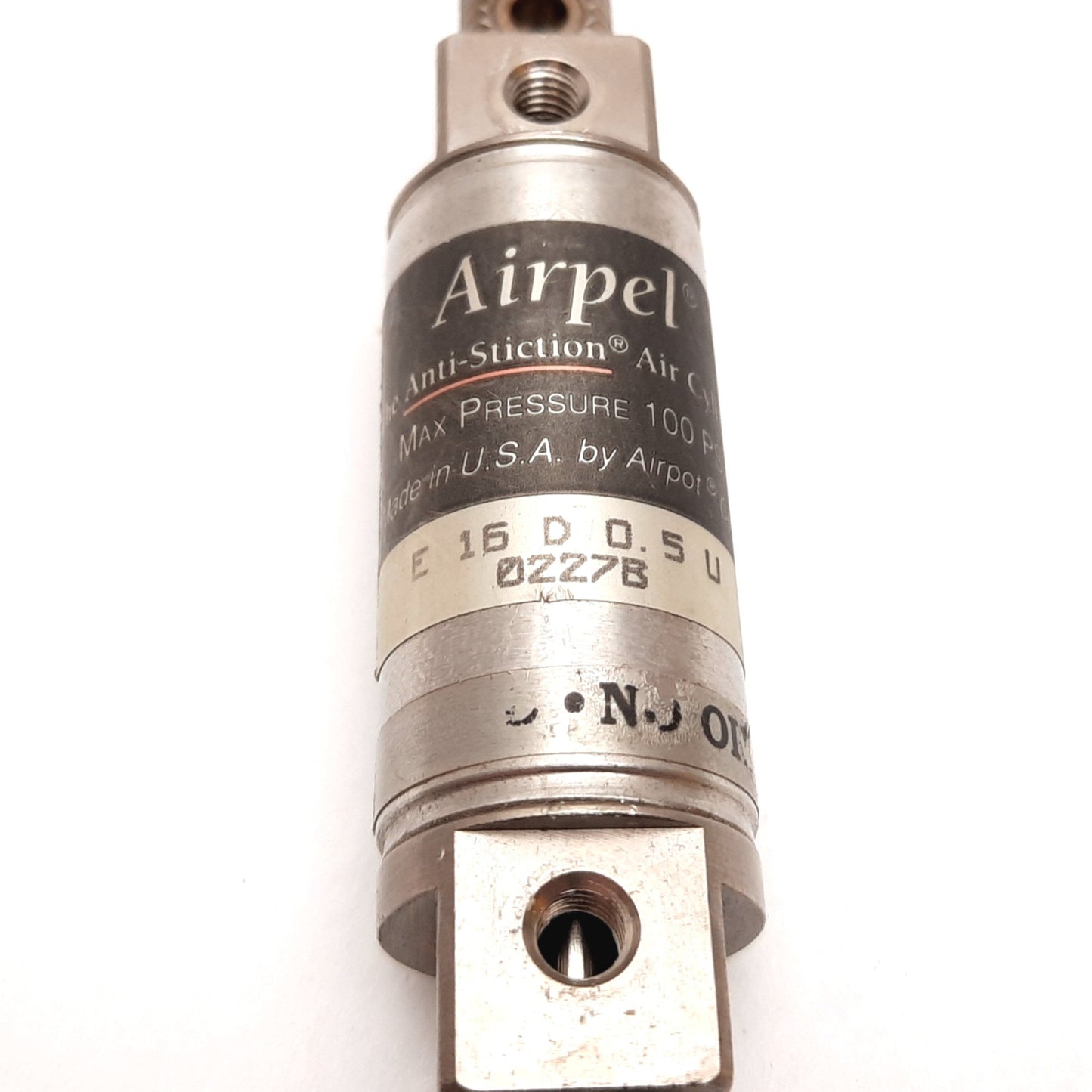 Used Airpel E16D0.5U Low Friction Air Cylinder, Bore: 0.627", Stroke: 0.5", 10-32