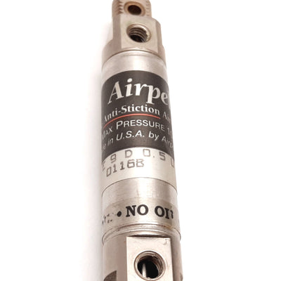 Used Airpel E9D0.5U Low Friction Air Cylinder, Bore: 0.366", Stroke: 0.5", 10-32