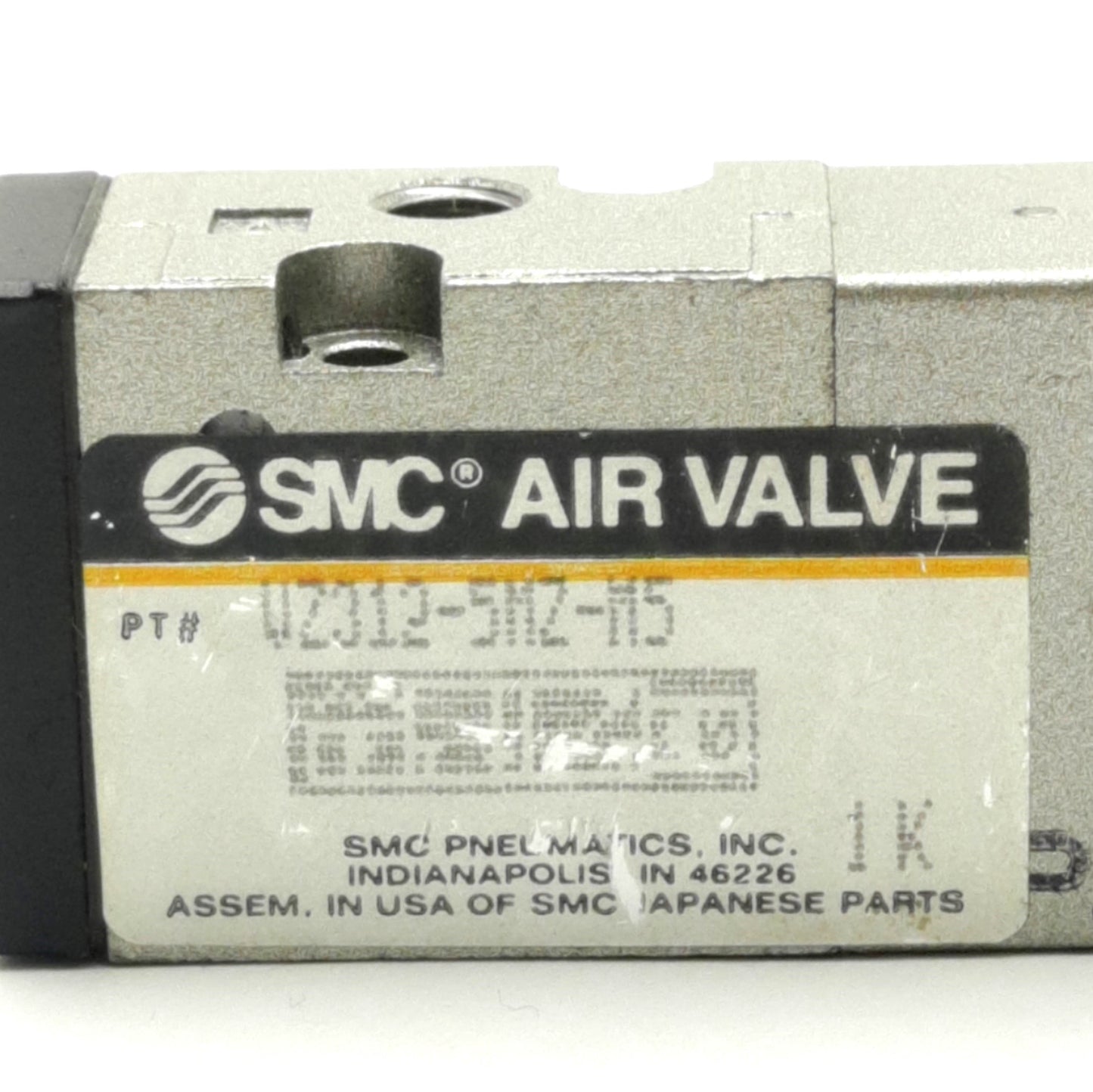 Used SMC VZ312-5MZ-M5 Solenoid Valve, 2 Position, 24 VDC Coil, Light/Surge Suppressor