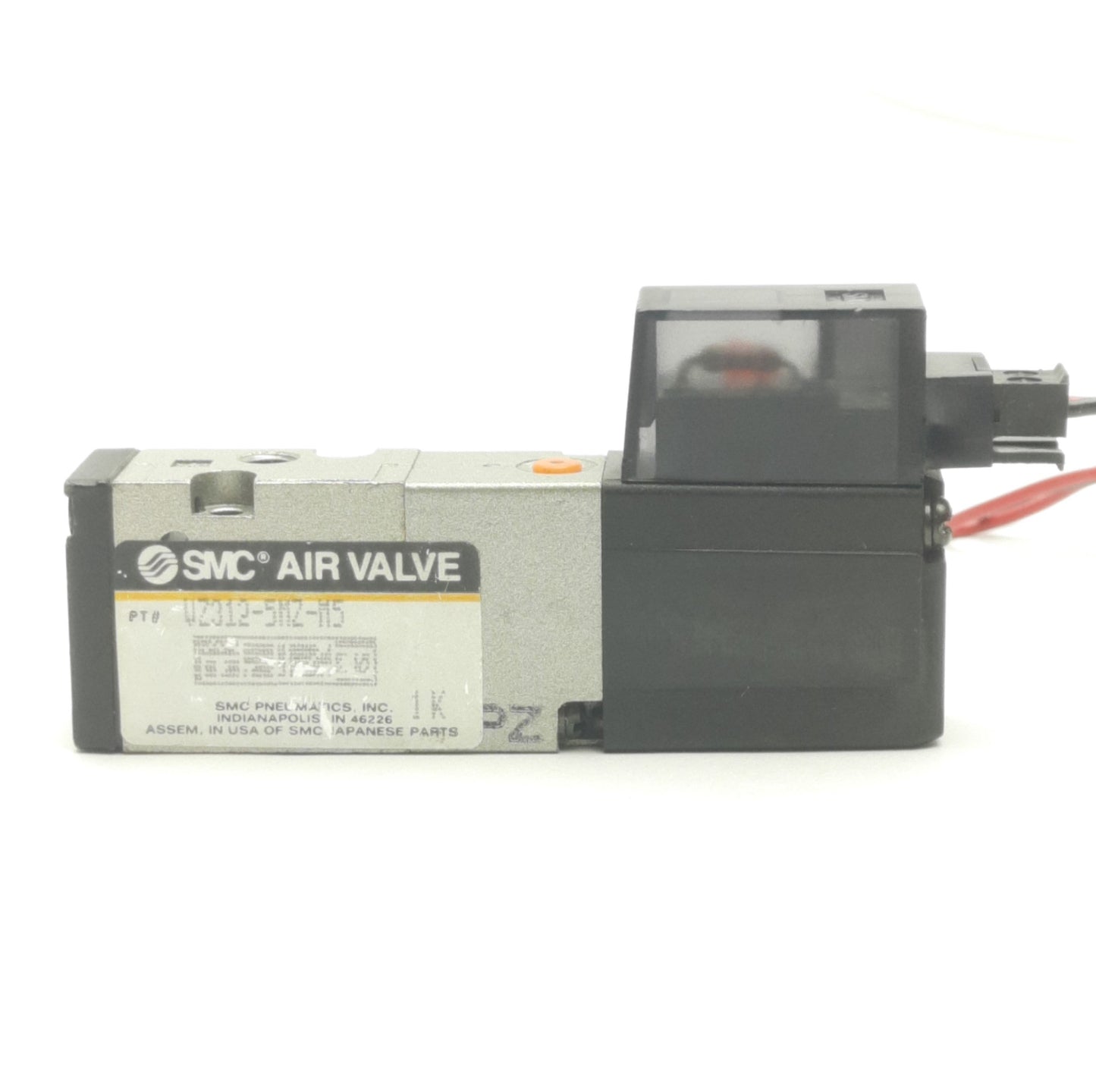 Used SMC VZ312-5MZ-M5 Solenoid Valve, 2 Position, 24 VDC Coil, Light/Surge Suppressor