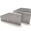 New – Open box Lot of 5 80/20 4320 Angled Stacked Flat Plate 90º, 15 Series, 6" x 3" x 1/4"