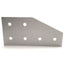 New – Open box Lot of 5 80/20 4320 Angled Stacked Flat Plate 90º, 15 Series, 6" x 3" x 1/4"