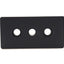 New – Open box Lot of 2 80/20 40-2130-Black 3-Hole Center Tap Base Plate, M10/M8, 40x80mm
