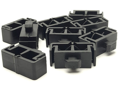 New – Open box Lot of 9 80/20 12319 Drop-In Cable & Tube Clip 28mm x 32.33mm x 16mm, Snap Cover