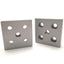 New – Open box Lot of 2 80/20 2131 Center Tap Base Plate 5-Hole, 2"x2", 3/8-16 Thread