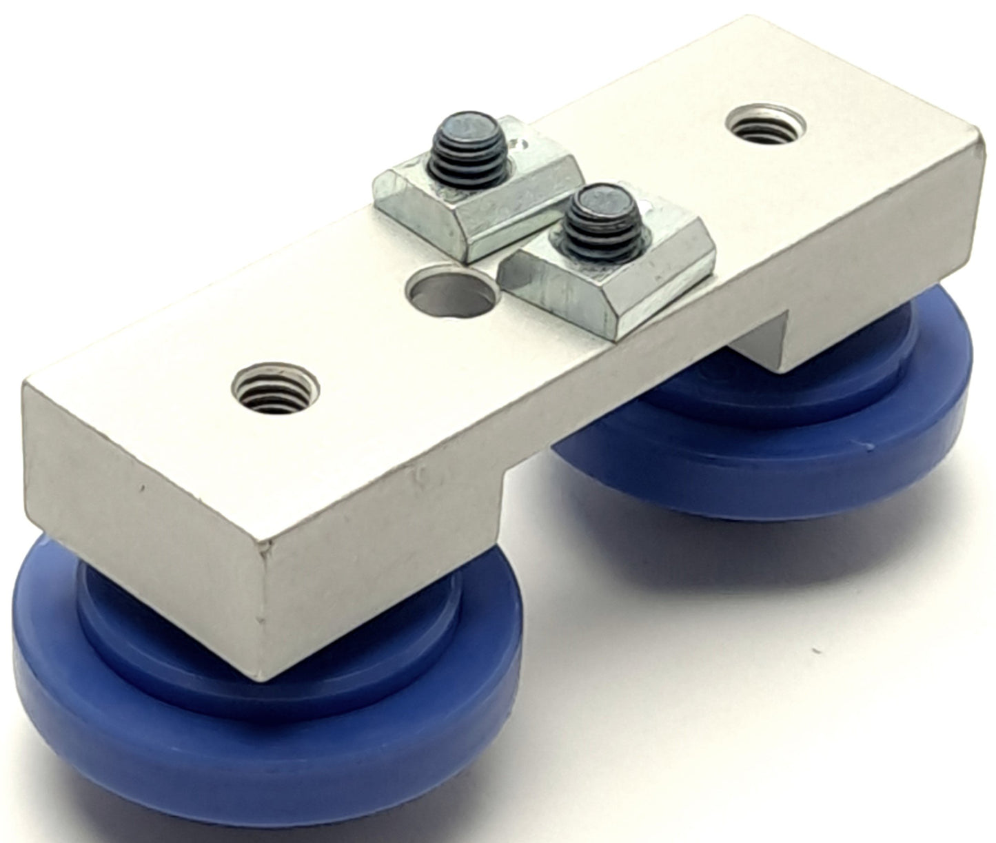 Used 80/20 25-2751 25-Series Dual Roller Wheel Bracket Assembly, Permanent Lubricant