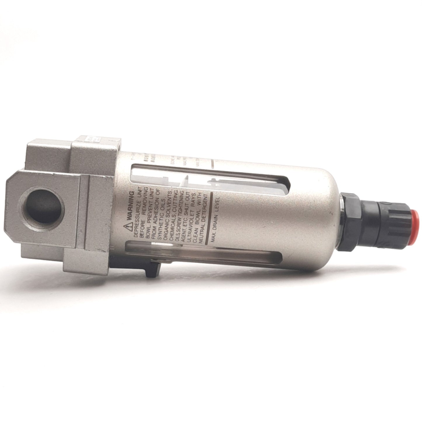 Used SMC NAF3000-N03 Polycarbonate Air Filter, 3/8" NPT, 1.0 MPa Max, 5 μm Rating