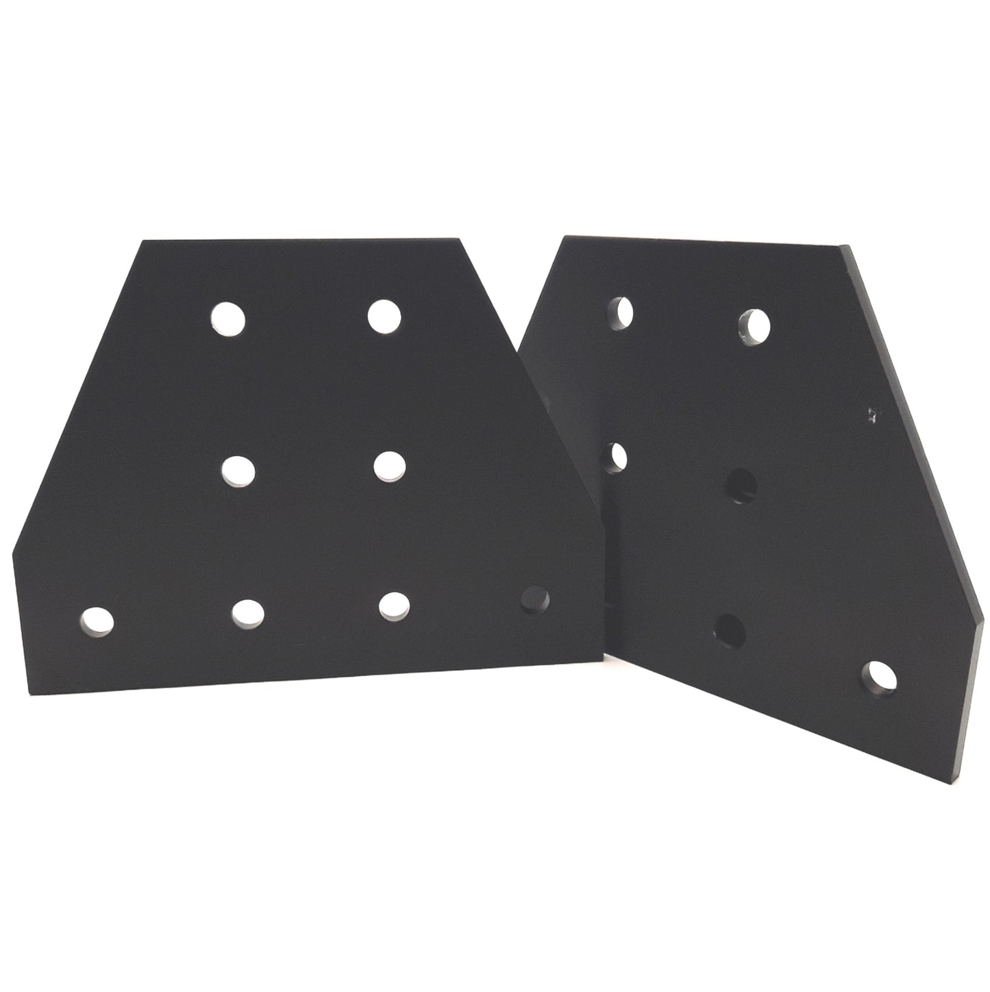 New – Open box Lot of 2 80/20 40-4355-Black Tee Flat Plate 40 Series, 8-Holes, 160x120mm