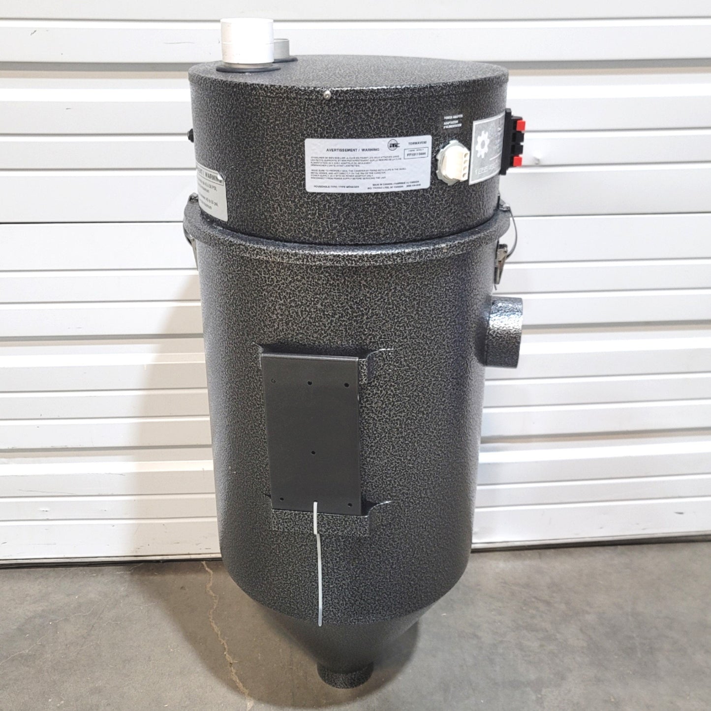 Used Trovac CycloVac TDRWAVE02 Wave Central Vacuum Collector 6.1 Gallon Capacity