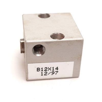 Used Compact Air Products B12X14 Compact Cylinder, Bore: 1/2", Stroke: 1/4", 10-32