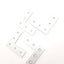 Used Lot of 4 80/20 25-4081 25 Series 90° 5 Hole Aluminum "L" Flat Plate