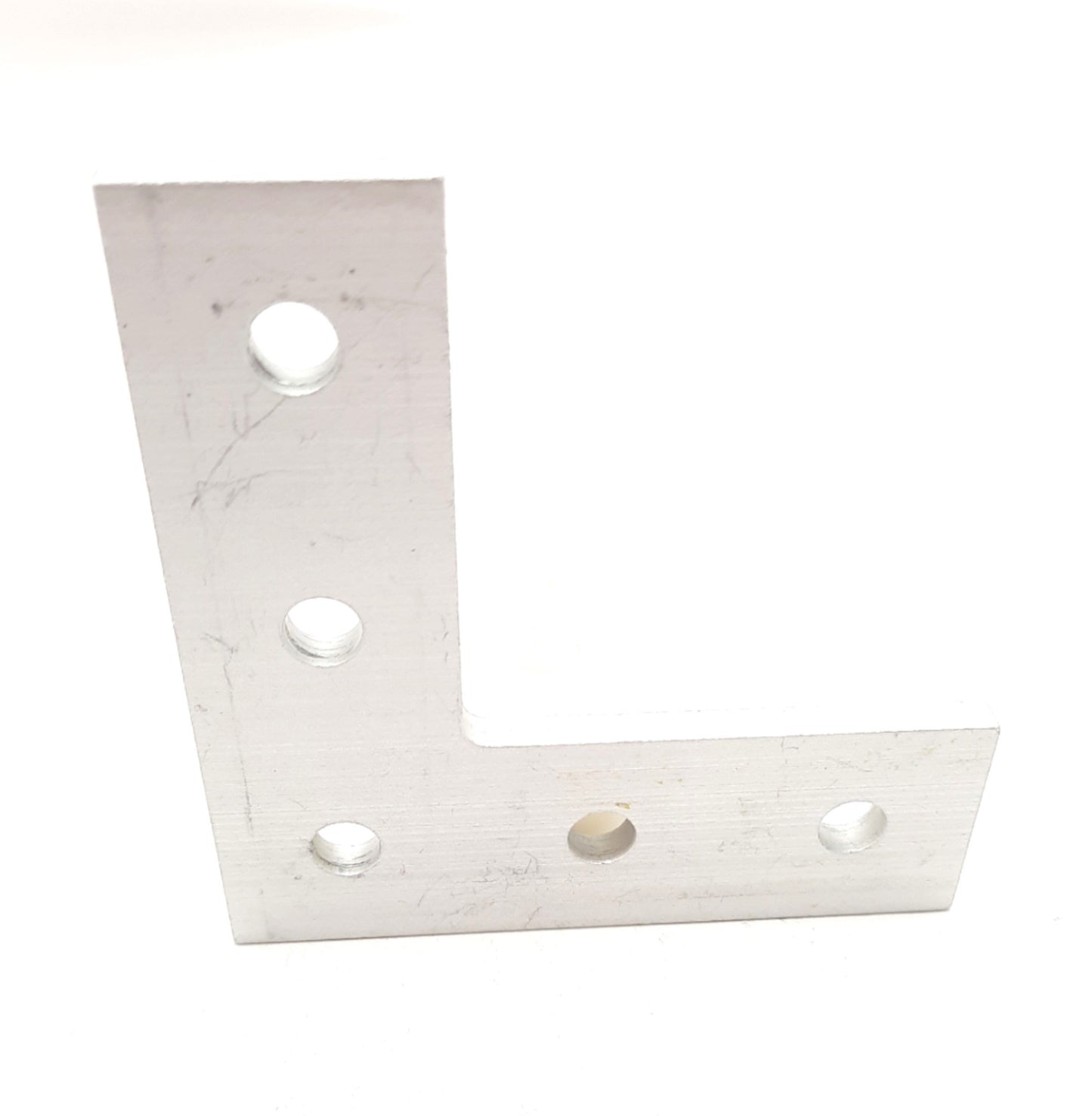 Used Lot of 4 80/20 25-4081 25 Series 90° 5 Hole Aluminum "L" Flat Plate