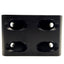 New – Open box Lot of 2 80/20 4338-Black Gusseted Inside Corner Bracket 8-Hole, 15 Series