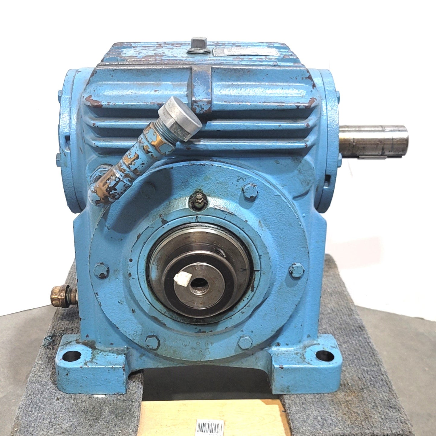 Used TEXTRON Cone Drive E054968-2 Right Angle Extruder Drive Reducer 15:1 8HP 1500RPM