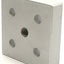 Used Lot of 3 80/20 2127 10-Series 5-Hole Center Tap Base Plates, 5/16-18 Thread