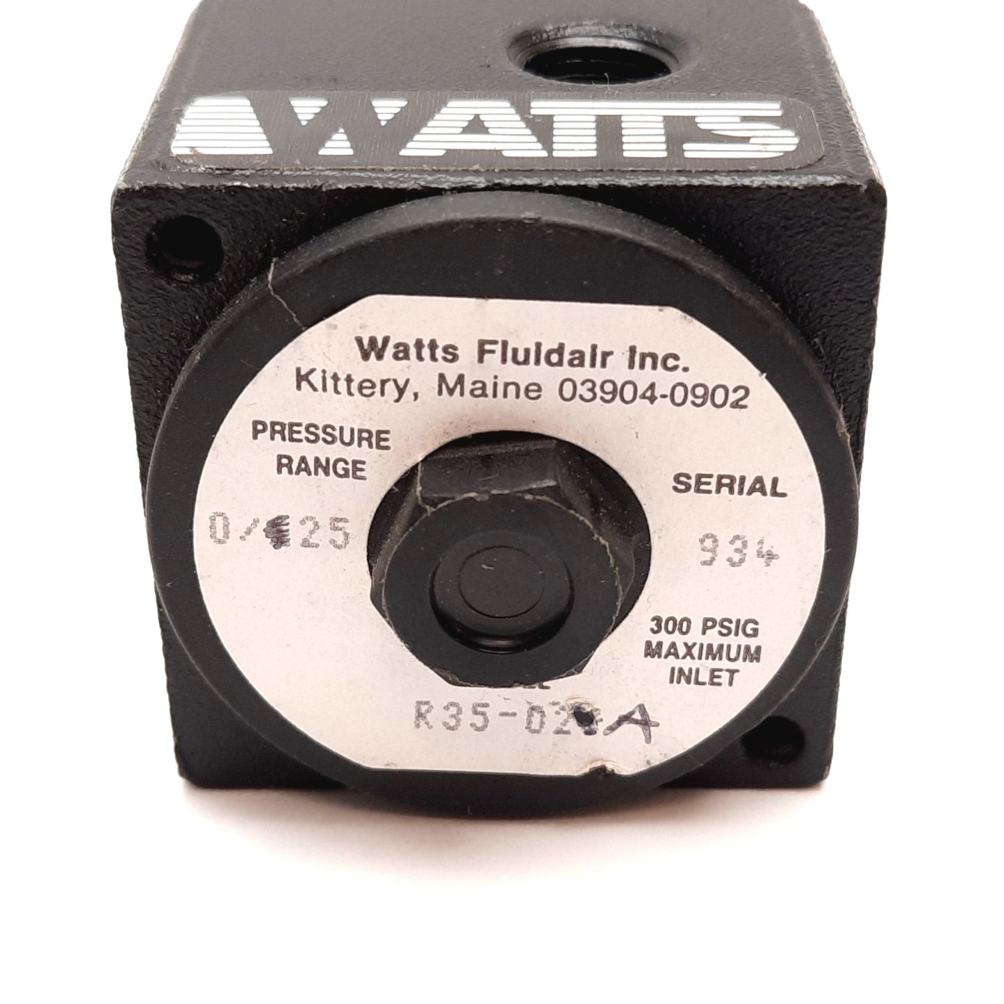 New – Open box Watts R35-02A Pneumatic Regulator, Inlet: 300psi Max, Out: 0-25psi, 1/4" NPT