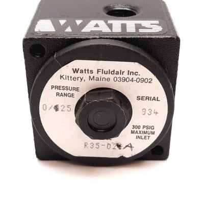 New – Open box Watts R35-02A Pneumatic Regulator, Inlet: 300psi Max, Out: 0-25psi, 1/4" NPT