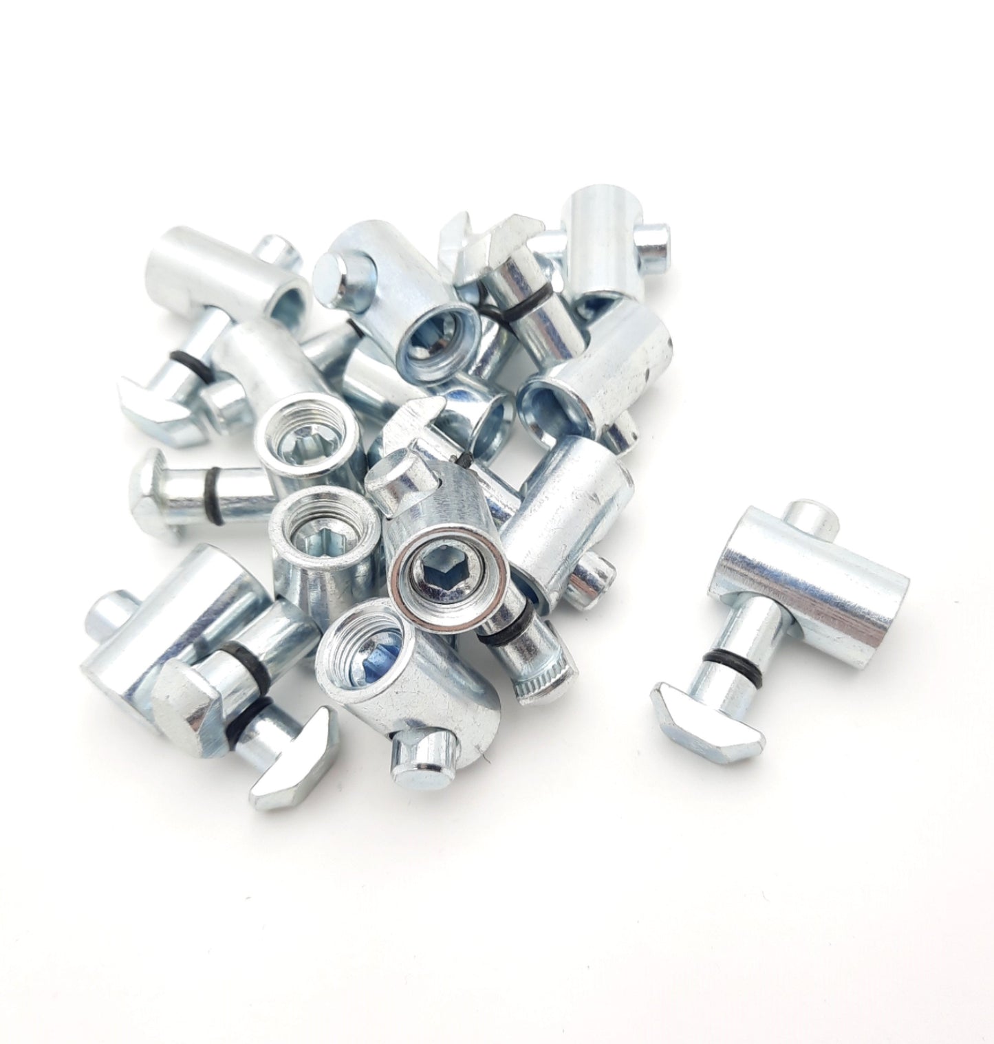 Used Lot of 13 Bosch Rexroth 3842535458 Extrusion 0° Quick Connector, 10mm Slot