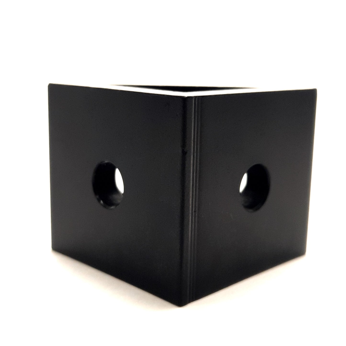 New – Open box Lot of 4 80/20 40-4332-Black Gusseted Inside Corner Bracket 20mm Bore