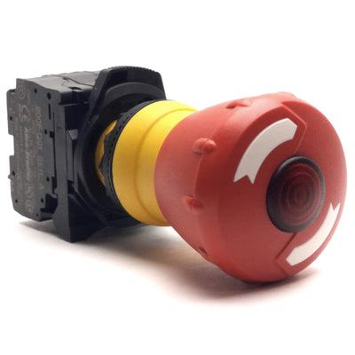 Used Allen Bradley 800FP-LMT44 Illuminated Emergency E-Stop LED Pushbutton 2NC