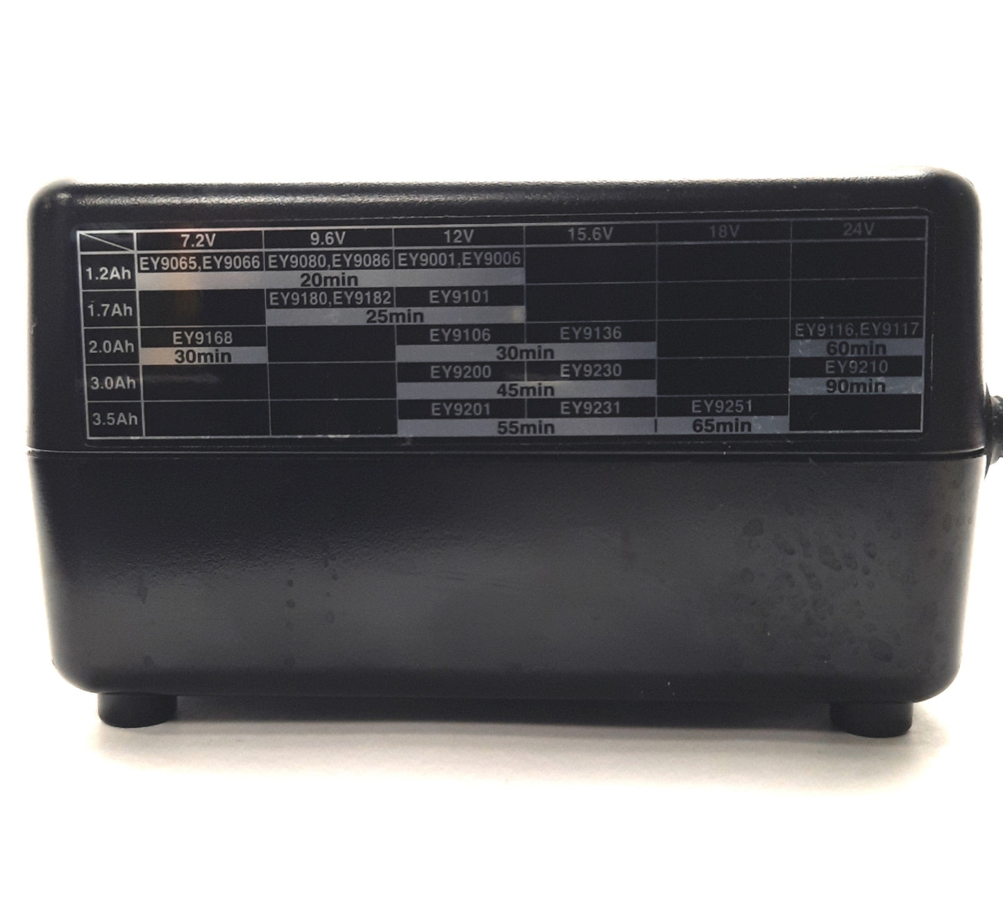 Used Panasonic EY0110 Battery Charger, For 7.2-24v Batteries, 120vAC In 24v DC Output