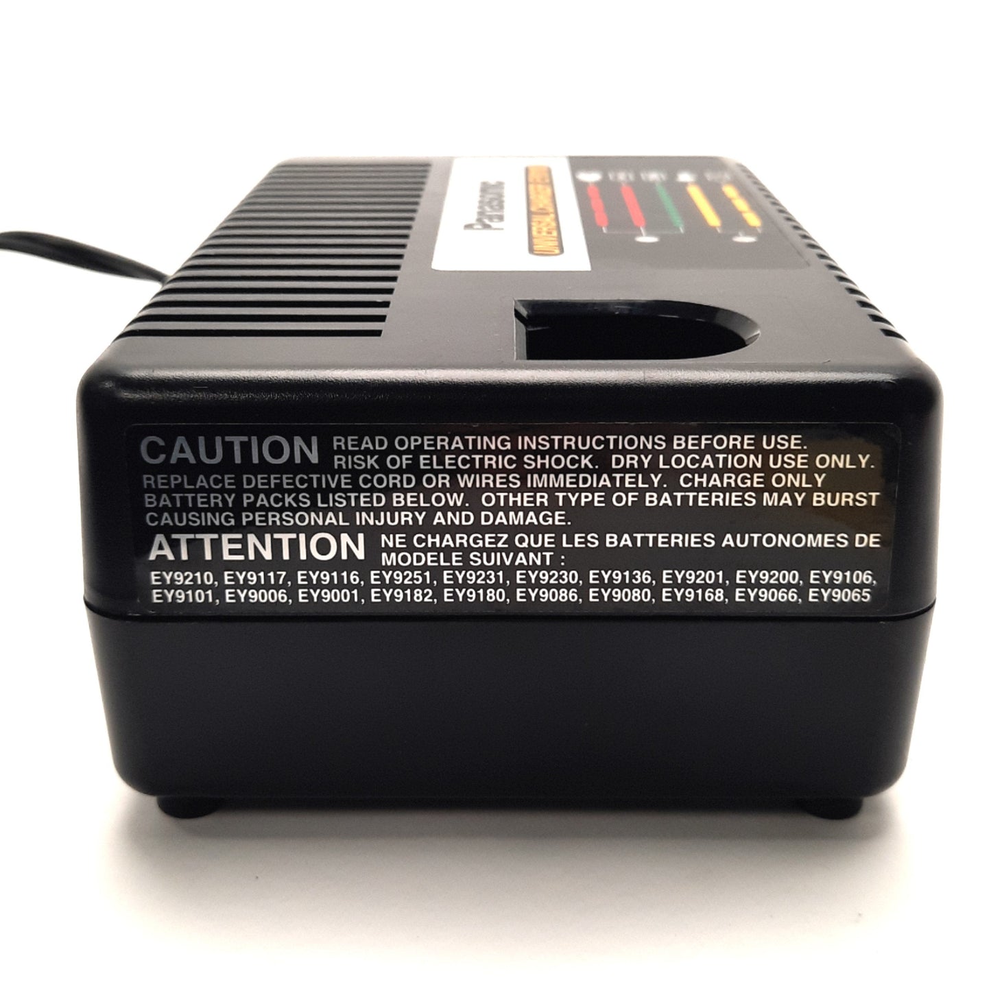 Used Panasonic EY0110 Battery Charger, For 7.2-24v Batteries, 120vAC In 24v DC Output