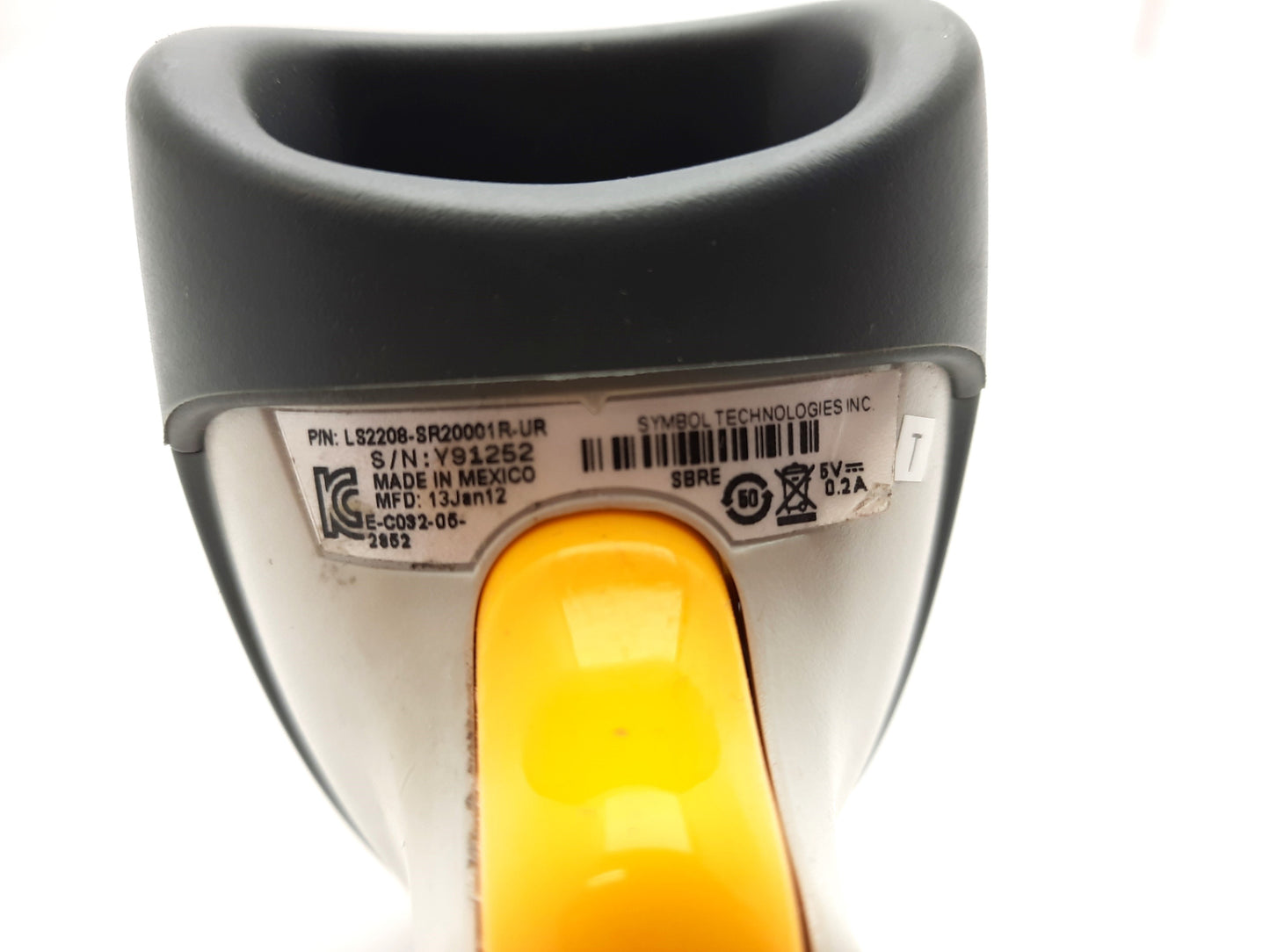 Used Symbol LS2208-SR20001R-UR Handheld Laser Scanner Barcode Reader, USB Cable
