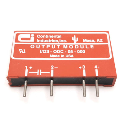 Used Continental Industries I/O3-ODC-05-000 Relay Output Module, In: 5VDC, Out: 24VDC
