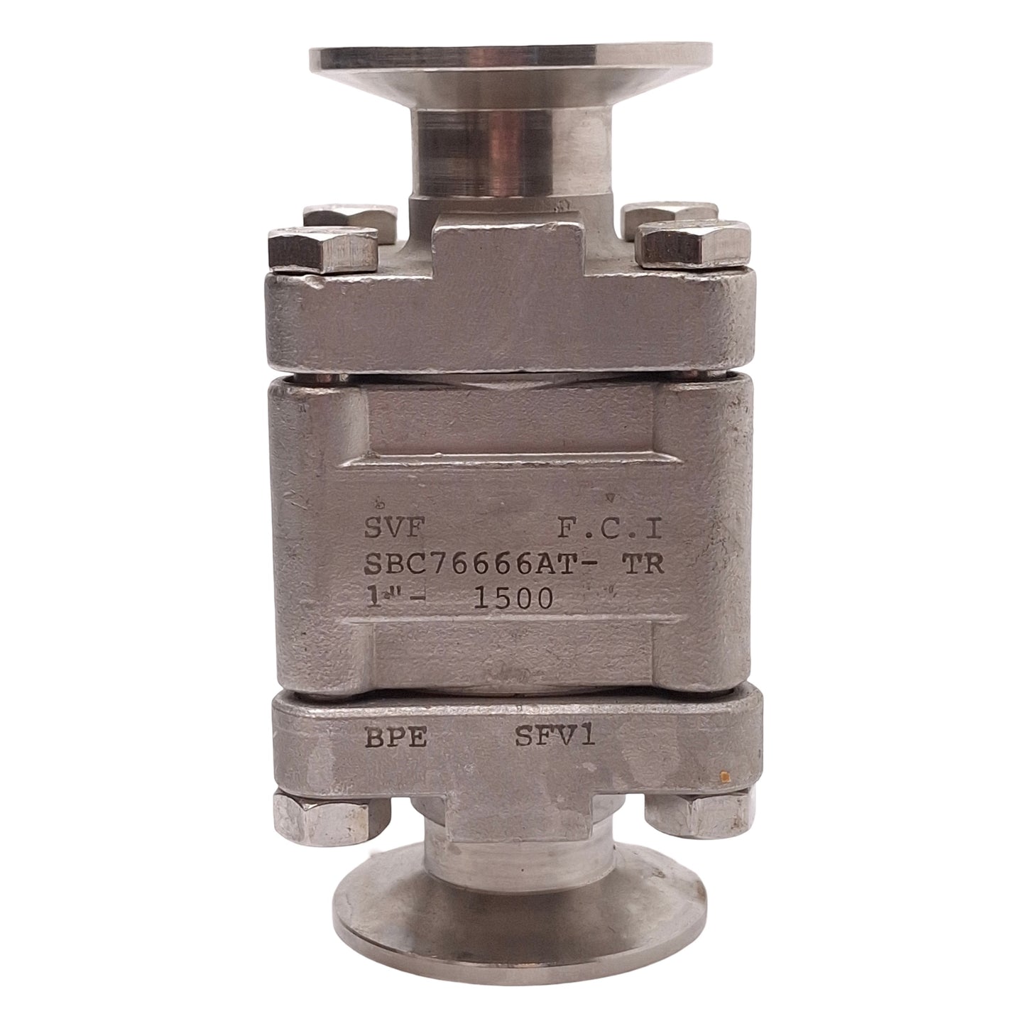 SVF Flow Controls SBC76666AT-TR SS Ball Valve, 1" Ladish, 1500PSI, TFM1600/PTFE
