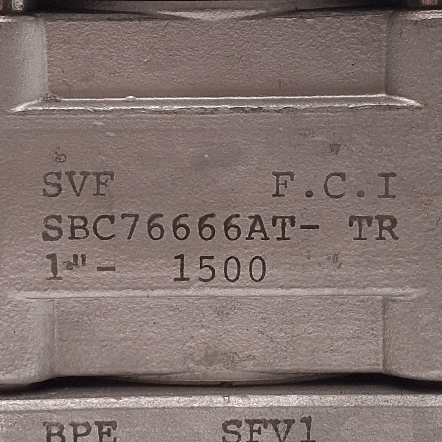 SVF Flow Controls SBC76666AT-TR SS Ball Valve, 1" Ladish, 1500PSI, TFM1600/PTFE
