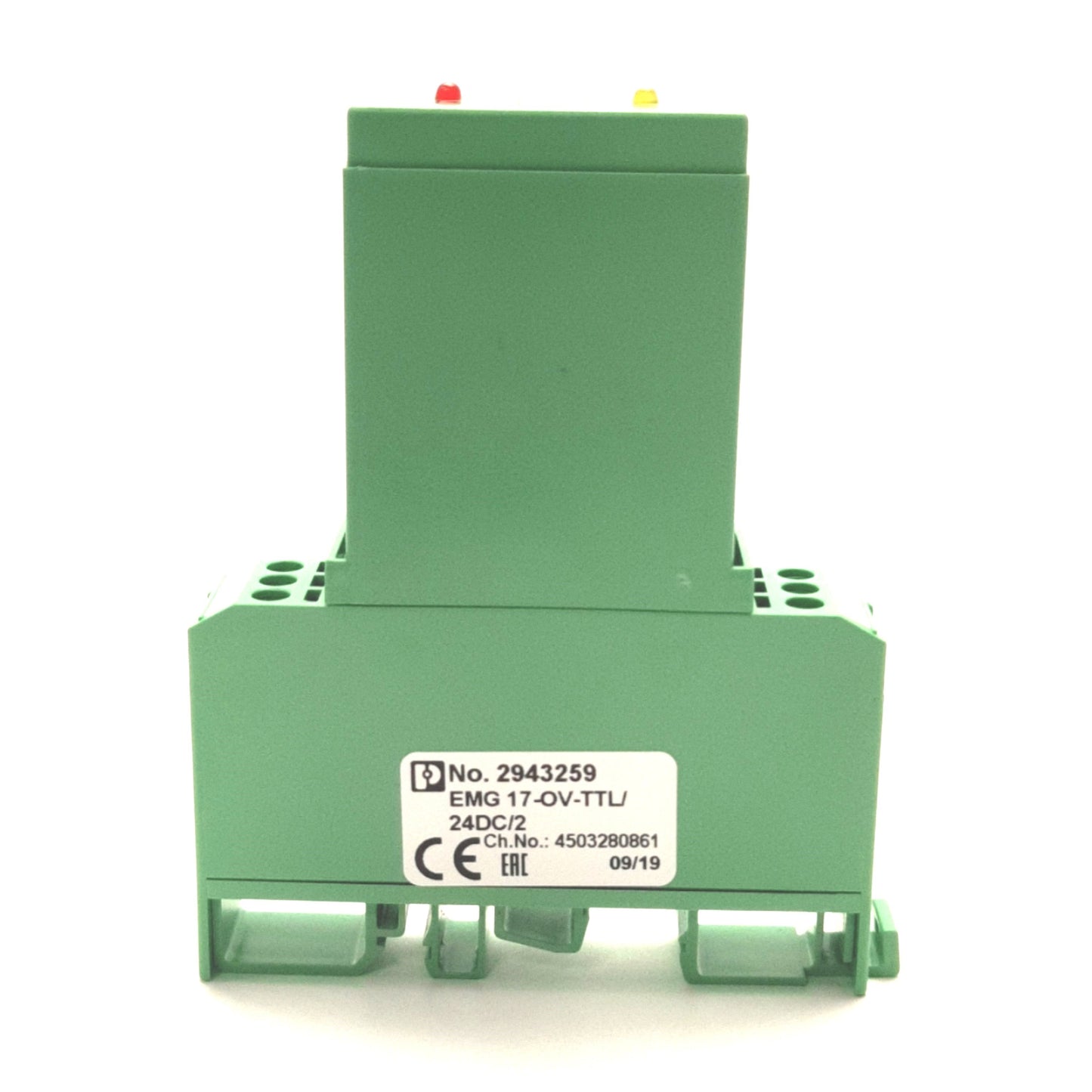 Used Phoenix Contact EMG 17-OV-TTL/24DC/2 Relay 5v DC TTL Input, 24v DC Output, N.O.
