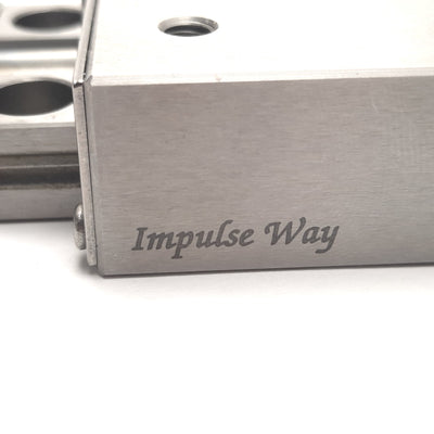 Used Impulse Way IPWS-F6060 Linear Stage 13mm Travel, 60x60mm, M5 Mounting, Stainless