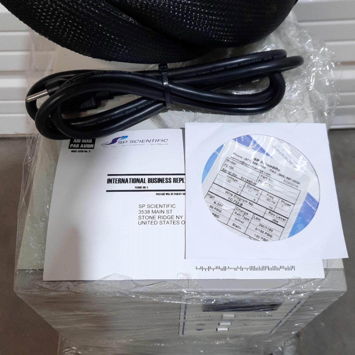 New SP Scientific FC100 FTS Flexi-Cool Immersion Cooler P2 Probe -100°C RS232 120VAC