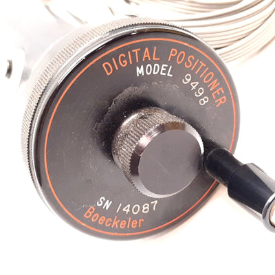 Used Boeckeler 9498 Digital Micrometer and Positioner Head, 1/2" Dia. for Mounting