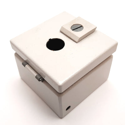 Used Rittal 8018119 Electrical Enclosure, Steel, 100mm x 100mm x 75mm, *Hole Added*