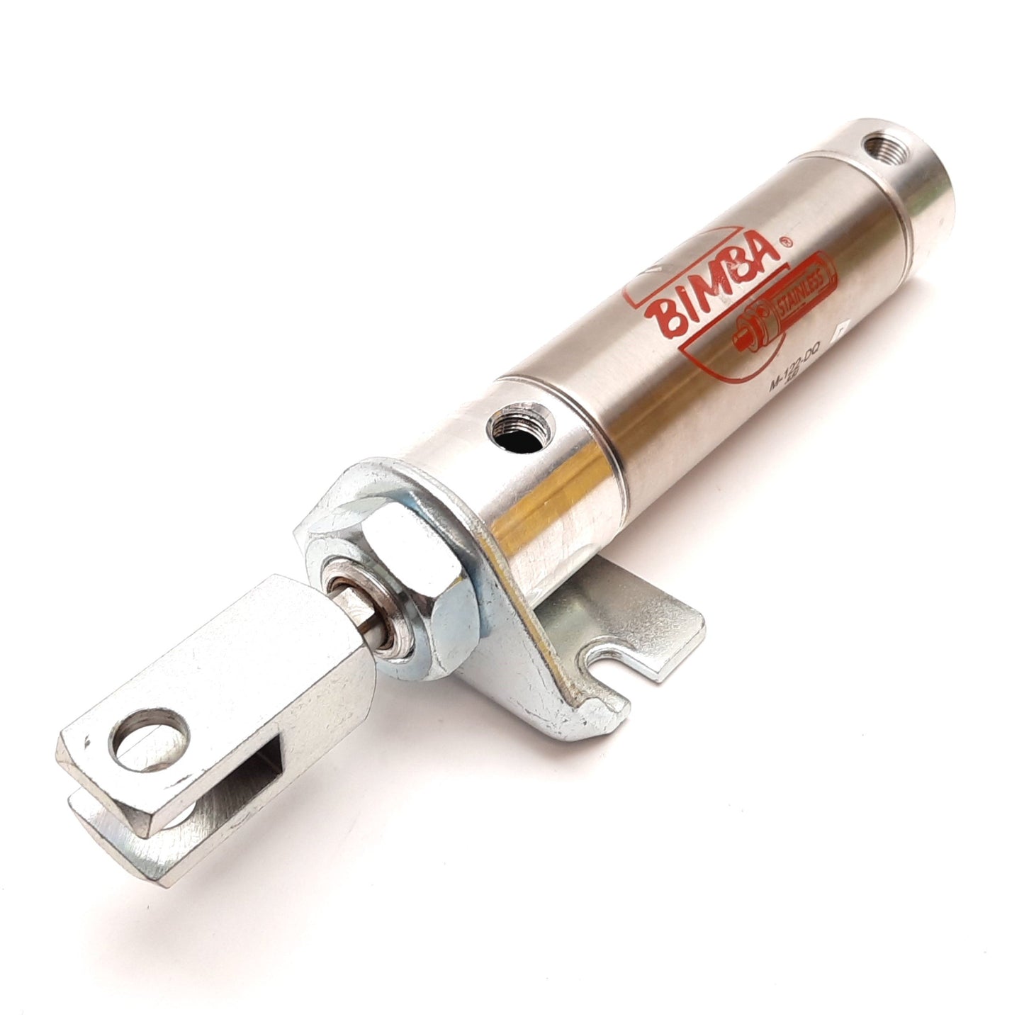 Used Bimba M-122-DQ Pneumatic Cylinder, Bore: 1.25", Stroke: 2", Ports: 1/8" NPT