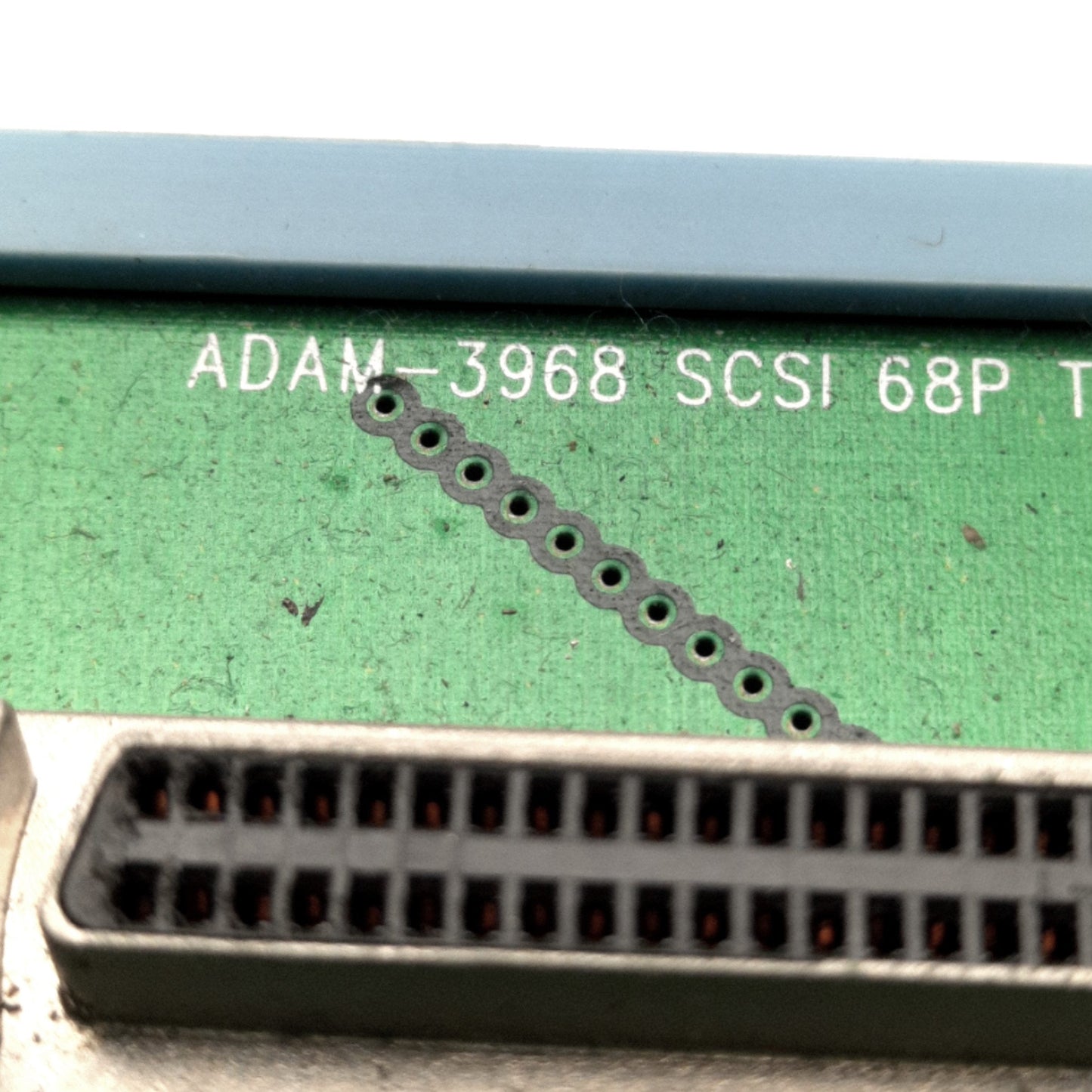 Used Advantech ADAM-3968 Breakout Board Interface, 68-Pin SCSI to Screw Terminals