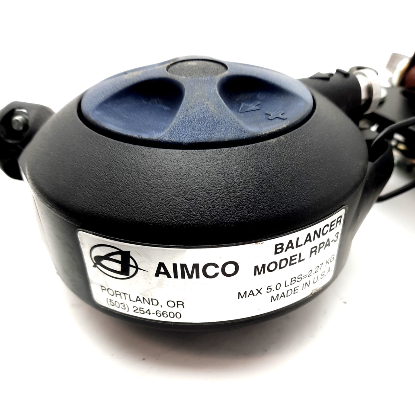 Used Aimco RPA-3 Tool Balancer Retractor Max 5Lbs 5 Ft Nylon Cable