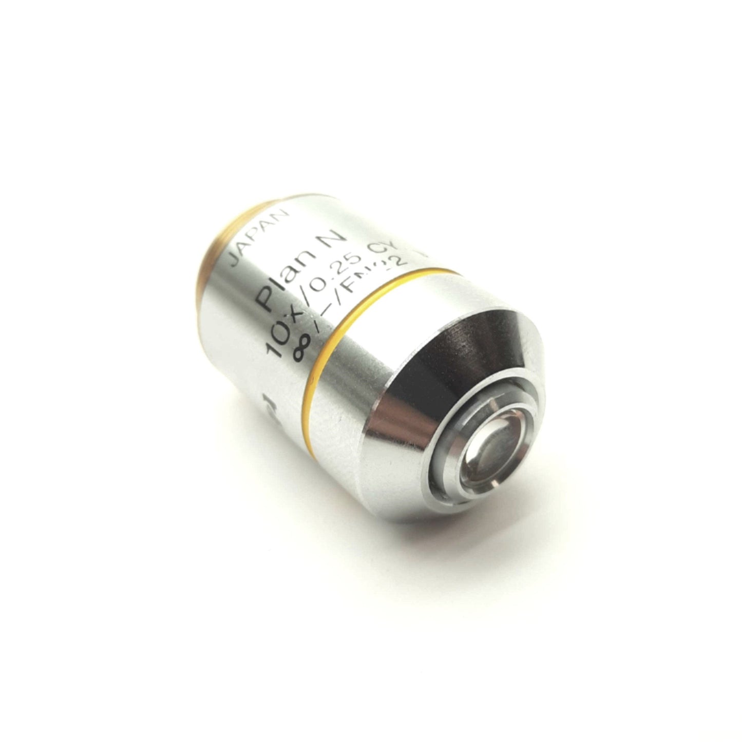 Used Olympus PLN10XCY Plan Achromatic Objective Lens 10X, 0.25 NA, 10.6mm WD, 22mm FN