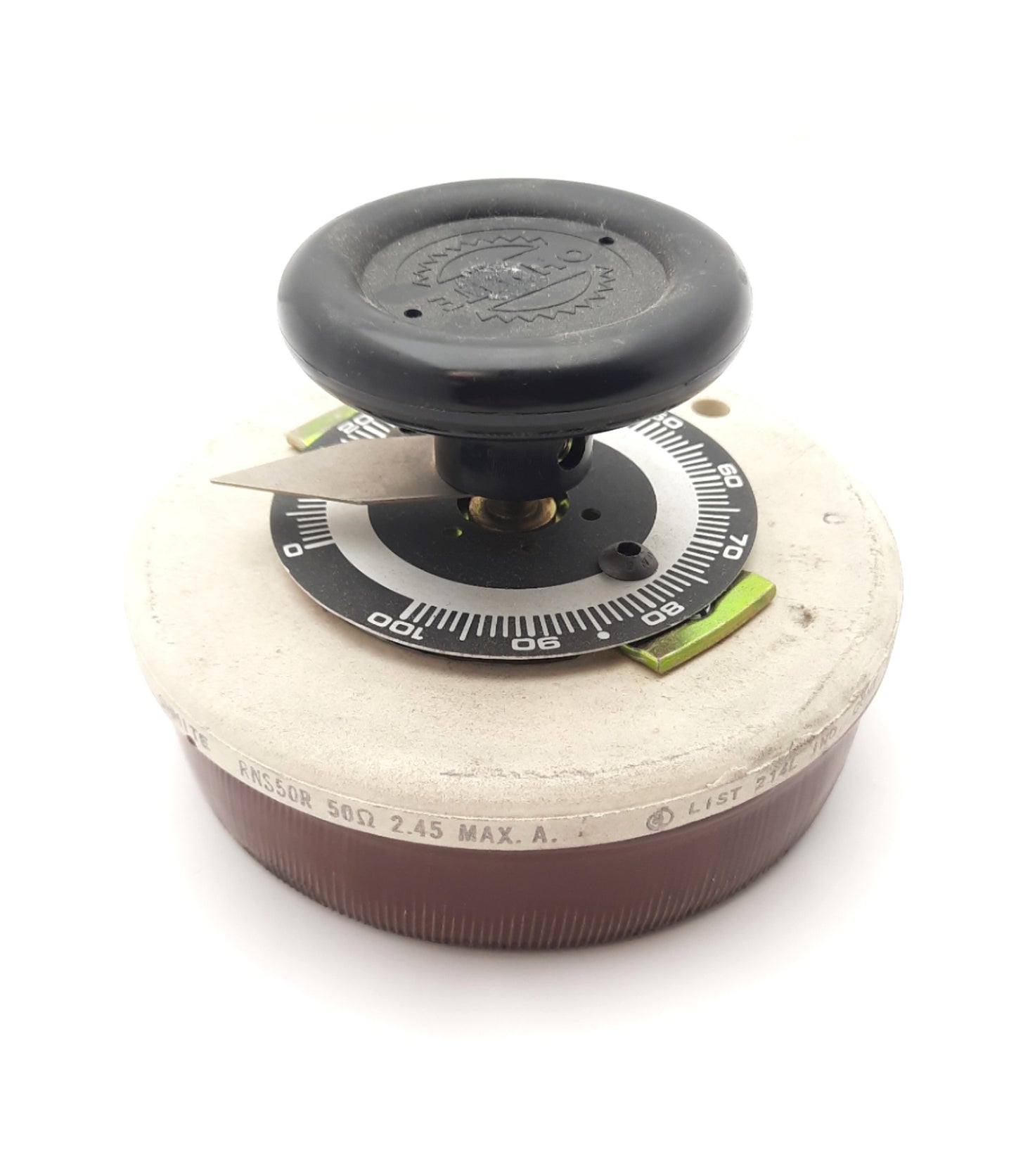 Used Ohmite RNS50R Rheostat Potentiometer Resistance: 50 Ohms Power Rating 300W