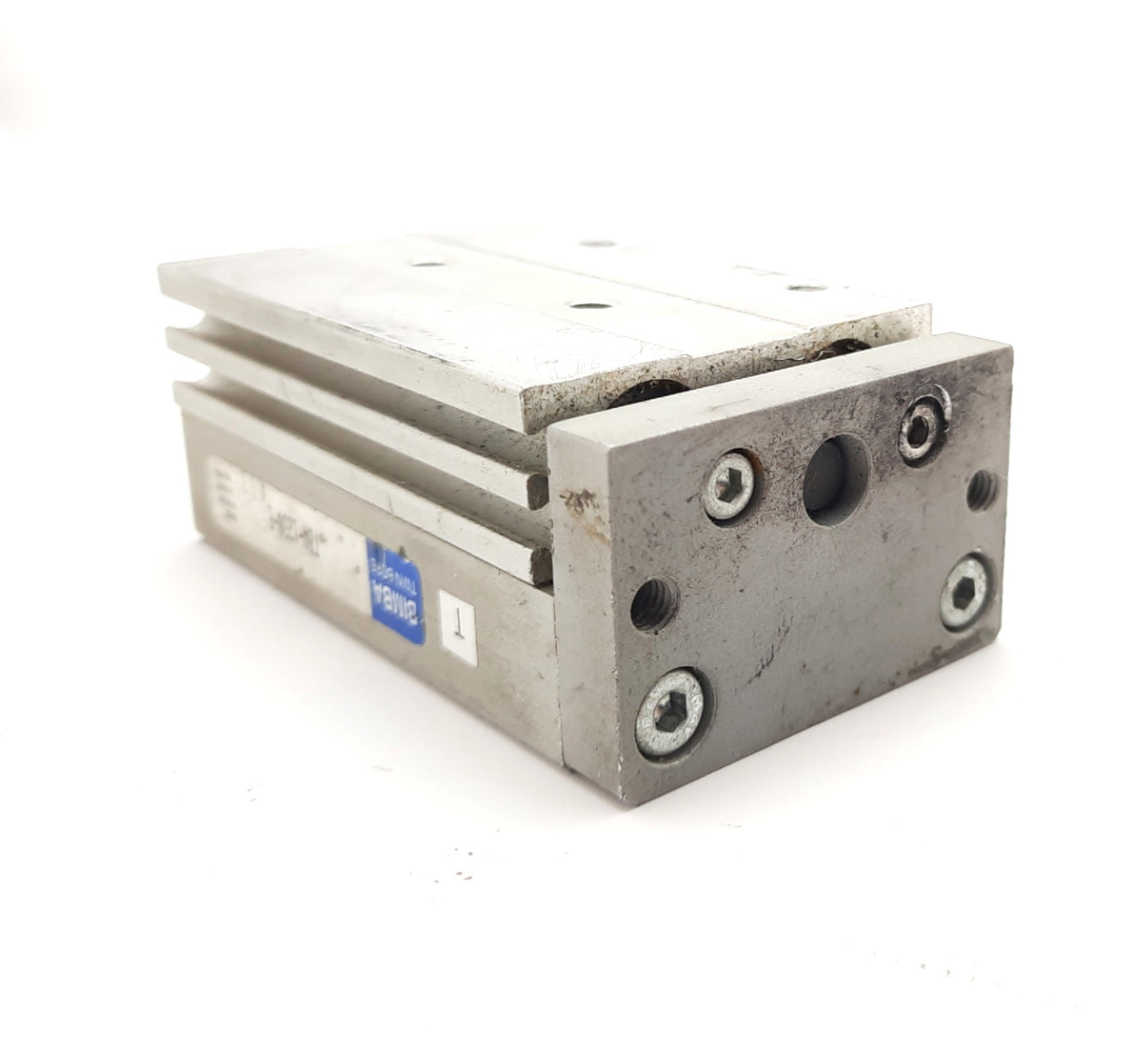 Used Bimba TBA-1230-E Pneumatic Linear Actuator Twin Bore 1.18" Stroke 140psi 10-32