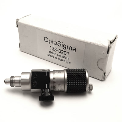 New – Open box OptoSigma 133-0201 Differential Micrometer Head 13mm Travel, 0.5µ Resolution