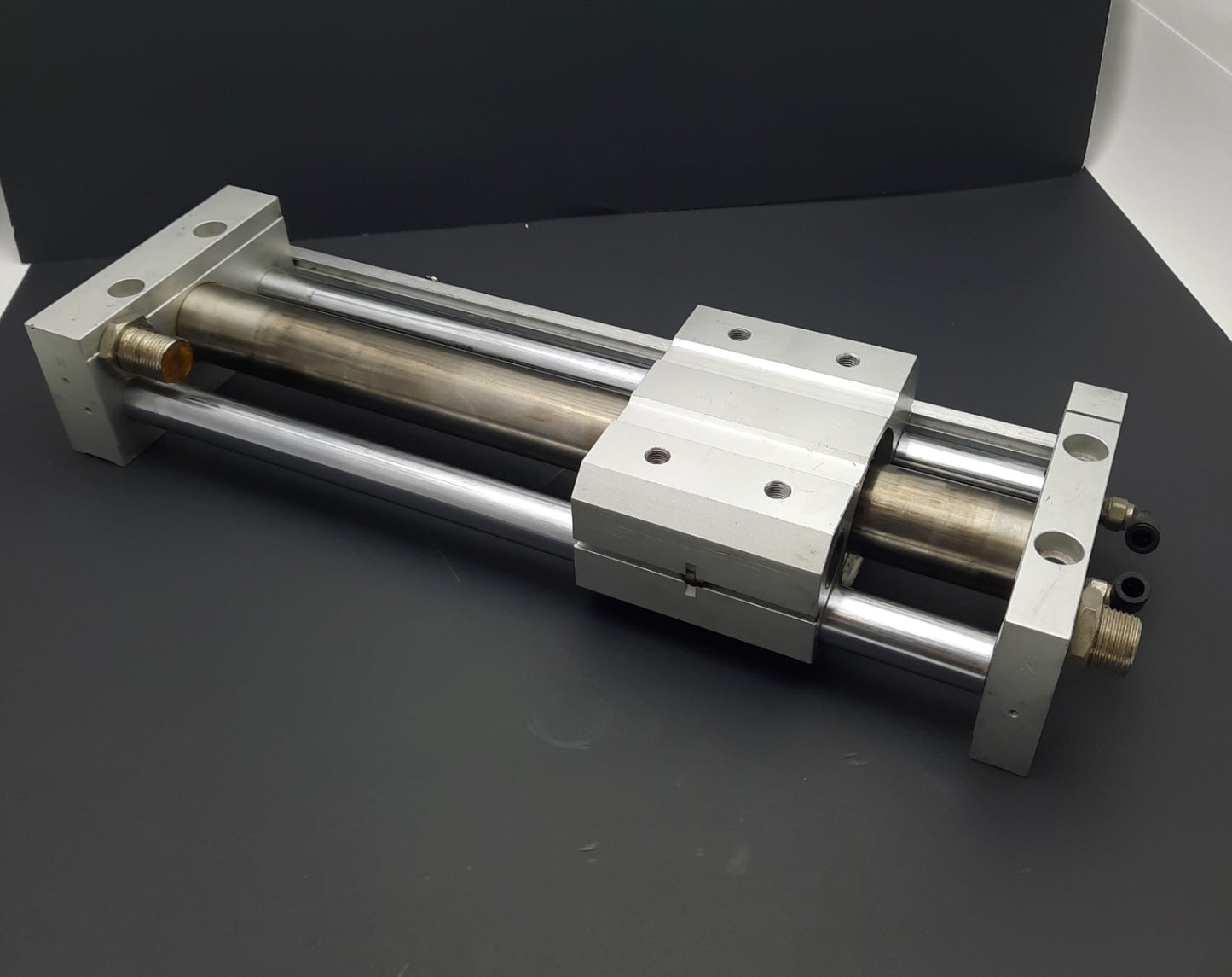 Used SMC NCDY2S32H-1000-F7PW Magnetically Coupled Rodless Cylinder 10", 1-1/4"