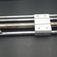 Used SMC NCDY2S32H-1000-F7PW Magnetically Coupled Rodless Cylinder 10", 1-1/4"