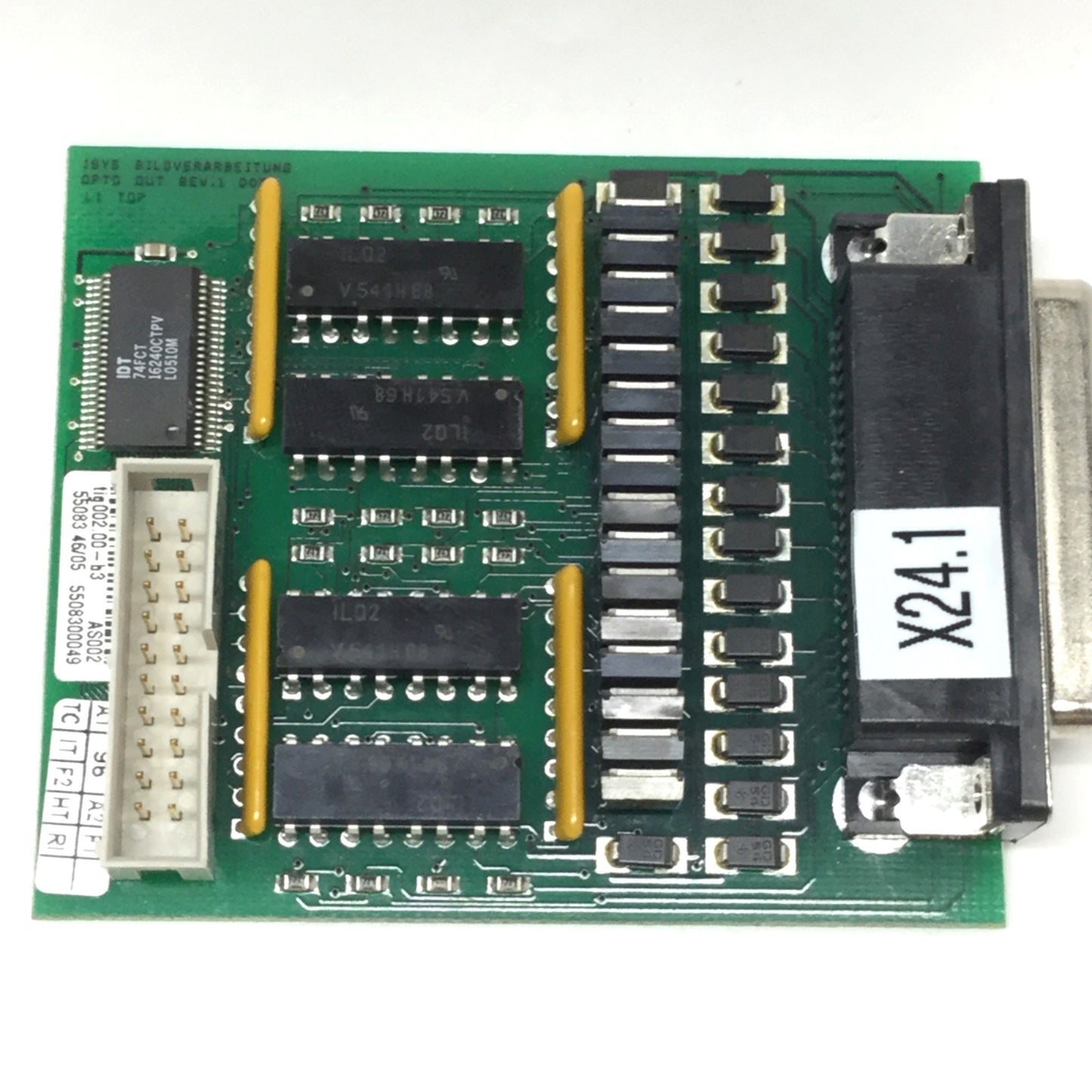 Used Isys 0051 Opto Out Relay Circuit Board PCB from Ekra X5 Solder Paste Printer