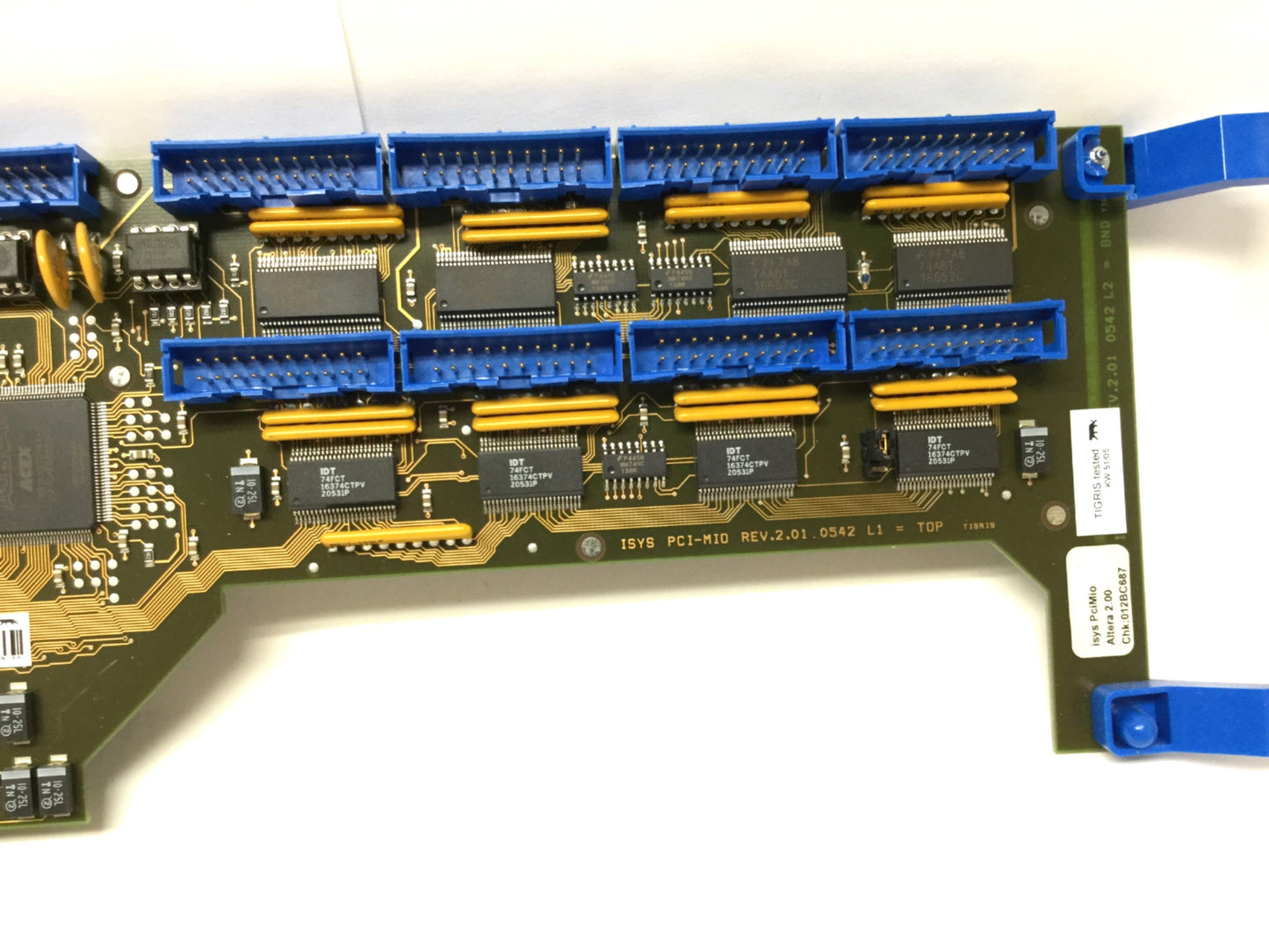 Used Isys 0542 PCI-MIO DAQ Control Card PCB from Ekra X5 Solder Paste Printer