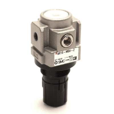 New SMC AR10-M5H-Z Relieving Regulator 0.05 - 0.7 MPa Set, M5 Ports, w/ Set Nut