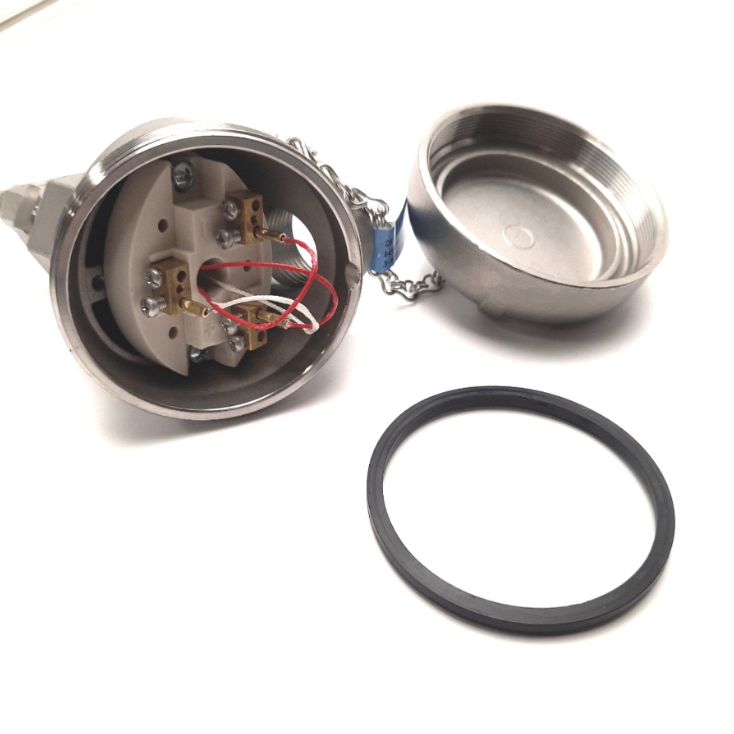 Used RTD-6.5-12.5 Industrial RTD w/ Head 90° 12.5" x 6.5", 1/4" Diameter, 3-Wire 100Ω
