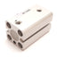 Used SMC CDQSB12-20D Compact Cylinder, Bore: 12mm, Stroke: 20mm, M5 x 0.8, 1.0MPa